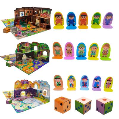 Hot selling children's birthday gifts multi-themed puzzle game board reusable and easy to store Christmas gifts